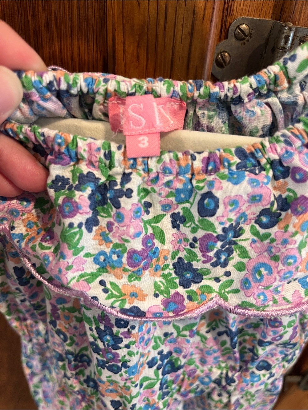 Floral Ruffle Romper - Pink Multi - Picture 3 of 4